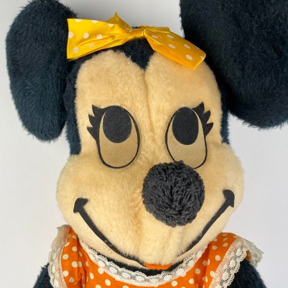 Vintage Disney Minnie Mouse Large 24" Plush 1970s California Stuffed Toy USA - Picture 2 of 9